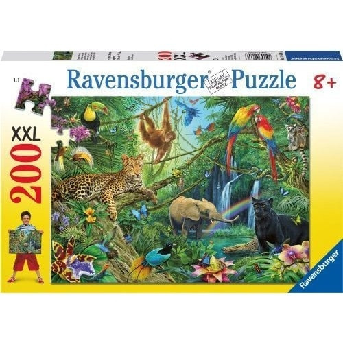 Ravensburger Jungle puzzel XXL 200 stukjes in de groep SPEELGOED, KINDER- & BABYPRODUCTEN / Speelgoed / Kinderpuzzel bij TP E-commerce Nordic AB (C85804)