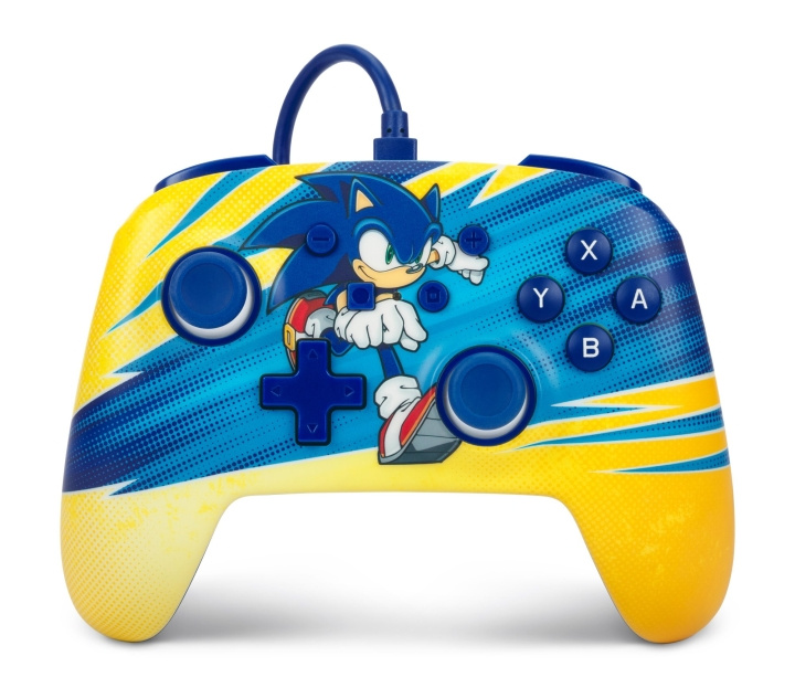 PowerA Verbeterde bedrade controller voor Nintendo Switch - Sonic Boost in de groep HOME ELECTRONICS / Spelconsoles en accessoires / Nintendo Switch / Accessoires bij TP E-commerce Nordic AB (C85825)