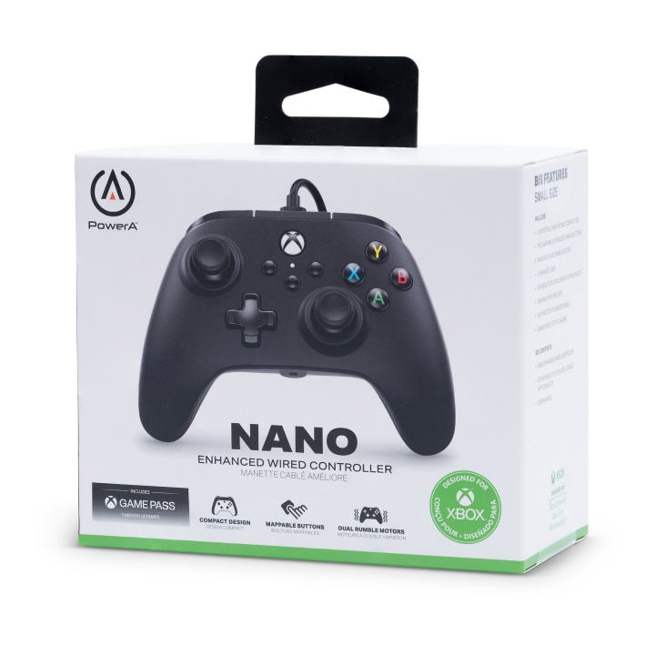 PowerA Nano Enhanced Bedrade Controller voor Nintendo Switch - Zwart in de groep HOME ELECTRONICS / Spelconsoles en accessoires / Nintendo Switch / Accessoires bij TP E-commerce Nordic AB (C85830)