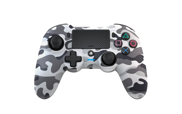 NACON Draadloze Dualshock 4 V2 Controller Asymmetrisch Camo Grijs (PS4) in de groep HOME ELECTRONICS / Spelconsoles en accessoires / Sony PlayStation 4 / Accessoires bij TP E-commerce Nordic AB (C85983)
