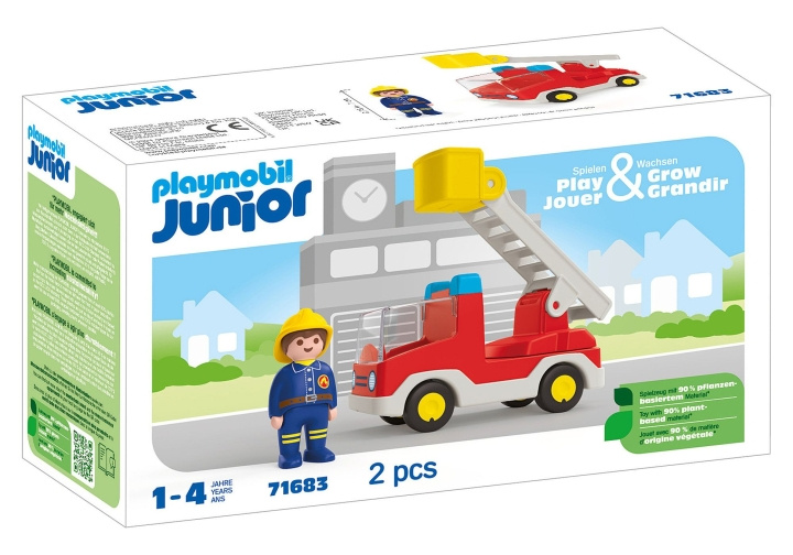 Playmobil JUNIOR: Brandweerwagen Ladder Eenheid (71683) in de groep SPEELGOED, KINDER- & BABYPRODUCTEN / Speelgoed / Speelset bij TP E-commerce Nordic AB (C86048)