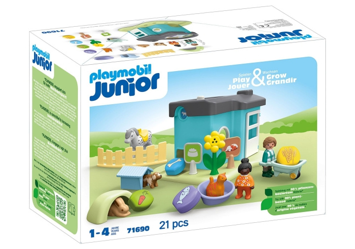 Playmobil Junior: Animal Home met traktatiedispenser (71690) in de groep SPEELGOED, KINDER- & BABYPRODUCTEN / Speelgoed / Speelset bij TP E-commerce Nordic AB (C86063)