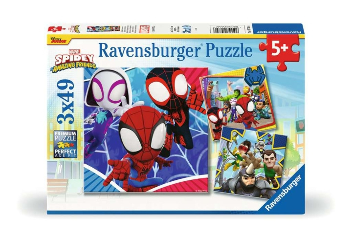 Ravensburger Puzzel Spidey\'s Avonturen 3x49p in de groep SPEELGOED, KINDER- & BABYPRODUCTEN / Speelgoed / Kinderpuzzel bij TP E-commerce Nordic AB (C86089)