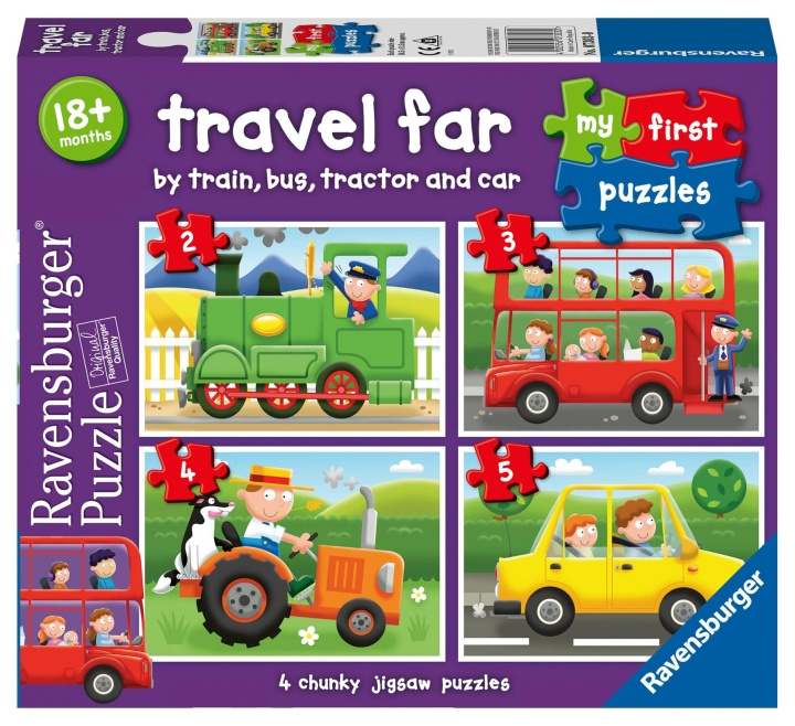Ravensburger Reis Ver Mijn Eerste Puzzel 2/3/4/5p in de groep SPEELGOED, KINDER- & BABYPRODUCTEN / Speelgoed / Kinderpuzzel bij TP E-commerce Nordic AB (C86091)