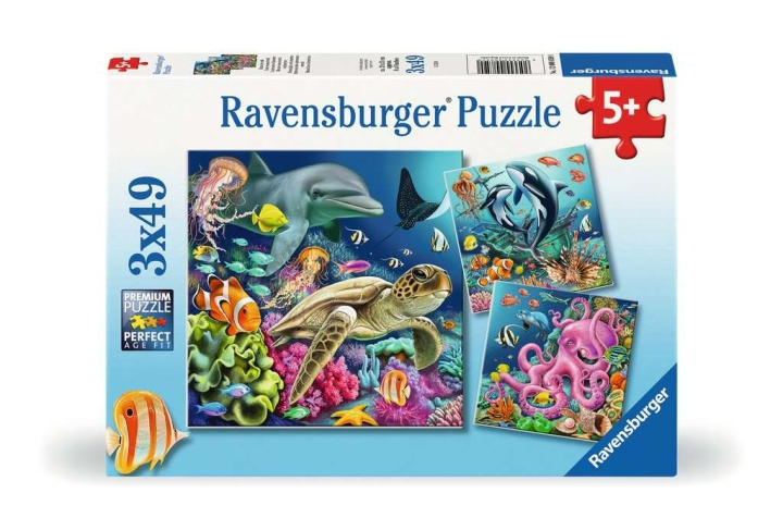 Ravensburger Puzzel onder water 3x49p in de groep SPEELGOED, KINDER- & BABYPRODUCTEN / Speelgoed / Kinderpuzzel bij TP E-commerce Nordic AB (C86137)