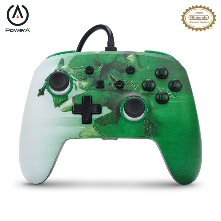PowerA Verbeterde bedrade controller - Nintendo Switch - Heroic Link in de groep HOME ELECTRONICS / Spelconsoles en accessoires / Nintendo Switch / Accessoires bij TP E-commerce Nordic AB (C86186)