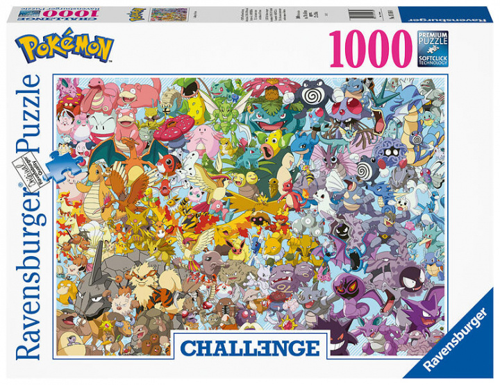 Ravensburger Challenge Pokémon 1000p - (12000460) in de groep SPORT, VRIJE TIJD & HOBBY / Hobby / Puzzel bij TP E-commerce Nordic AB (C86303)