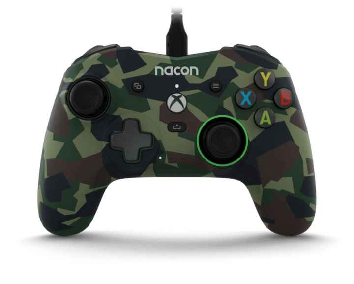 NACON Pro Compact Bedrade Controller Camo Groen /Xbox serie X in de groep HOME ELECTRONICS / Spelconsoles en accessoires / Xbox Series X / Accessoires bij TP E-commerce Nordic AB (C86337)