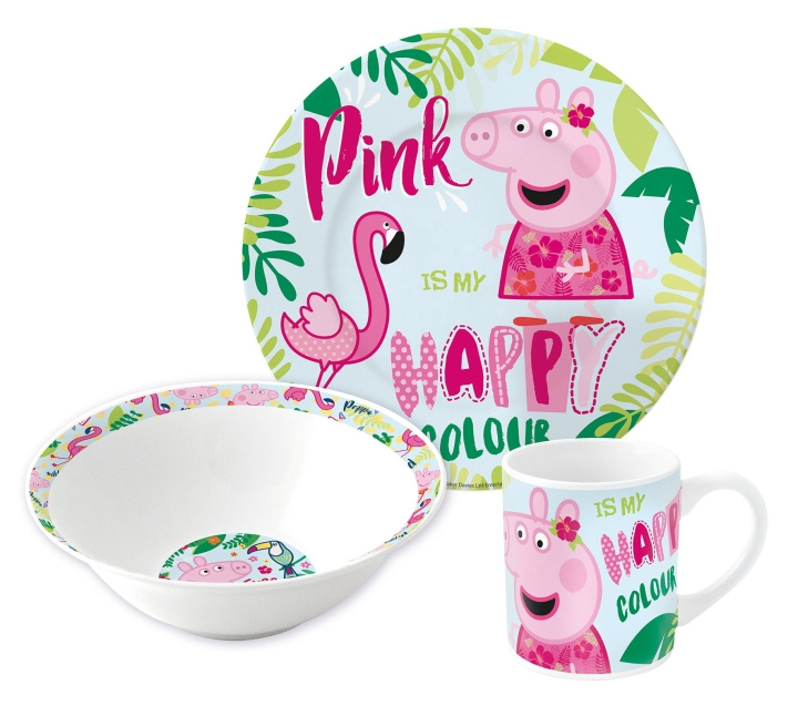 Peppa Pig Groot - 3 st. Peppa Pig Geschenkset - (20165) in de groep SPEELGOED, KINDER- & BABYPRODUCTEN / Eten & Drinken / Kinderservies bij TP E-commerce Nordic AB (C86374)