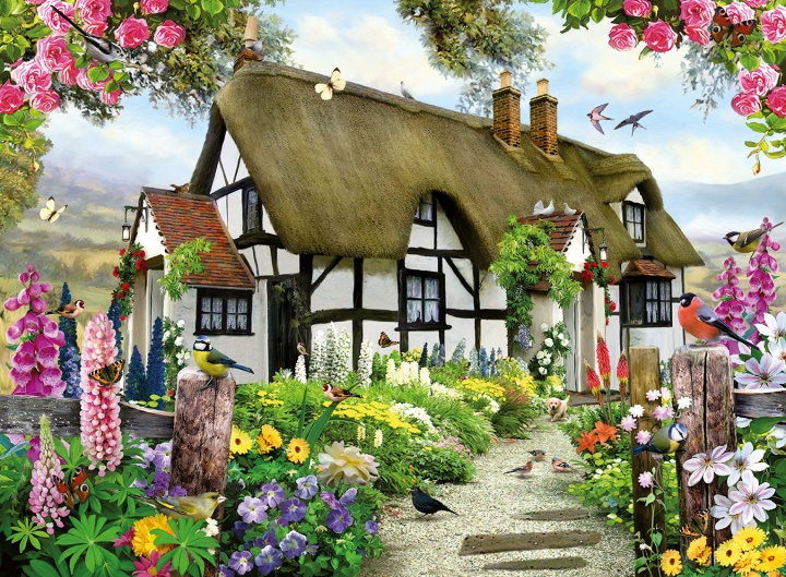 Ravensburger Puzzel Thatched Cottage 500p (12000199) in de groep SPORT, VRIJE TIJD & HOBBY / Hobby / Puzzel bij TP E-commerce Nordic AB (C86407)