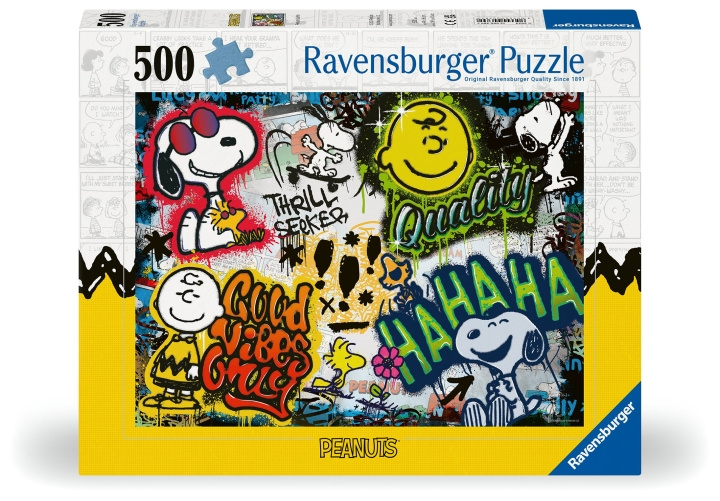 Ravensburger Puzzel Snoopy En Vrienden 500p (12000389) in de groep SPORT, VRIJE TIJD & HOBBY / Hobby / Puzzel bij TP E-commerce Nordic AB (C86453)