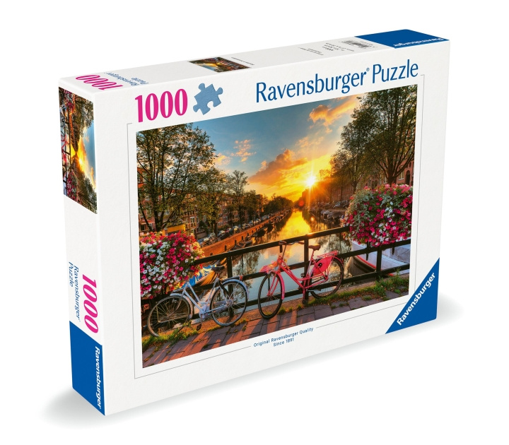 Ravensburger Puzzel Fietsen In Amsterdam 1000p (12000662) in de groep SPORT, VRIJE TIJD & HOBBY / Hobby / Puzzel bij TP E-commerce Nordic AB (C86466)
