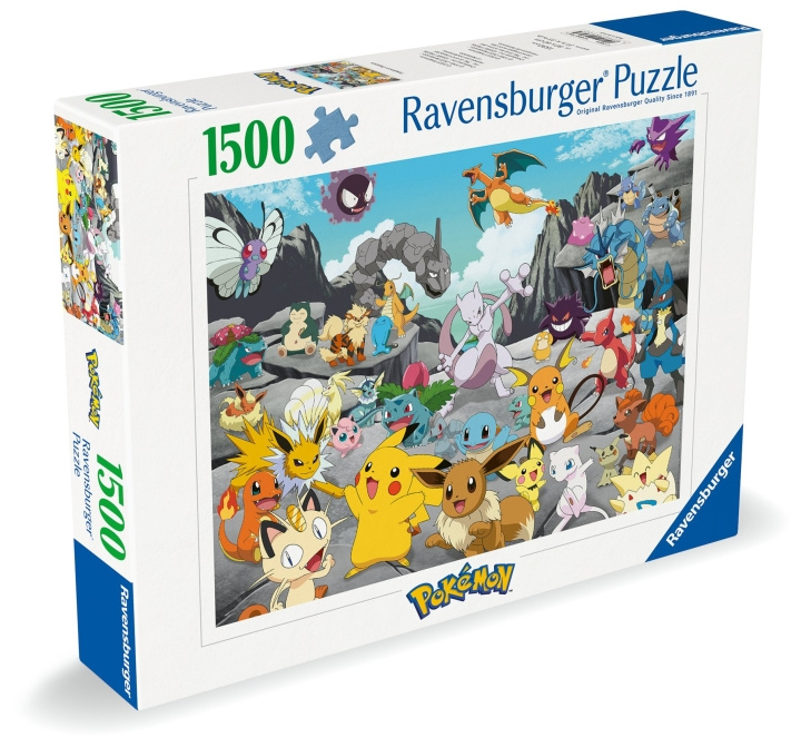 Ravensburger Puzzel Pokémon Classics 1500p (12000726) in de groep SPORT, VRIJE TIJD & HOBBY / Hobby / Puzzel bij TP E-commerce Nordic AB (C86474)