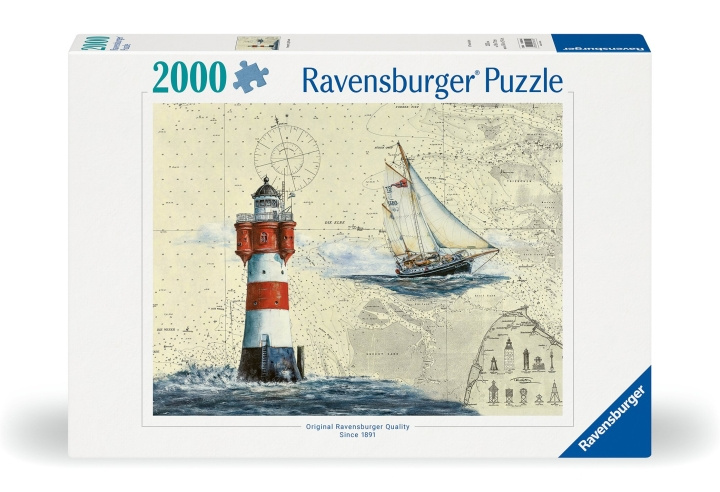 Ravensburger Puzzel Romantische Vuurtoren 2000p (12000804) in de groep SPORT, VRIJE TIJD & HOBBY / Hobby / Puzzel bij TP E-commerce Nordic AB (C86538)