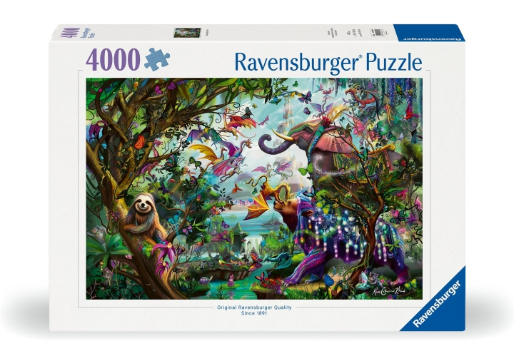 Ravensburger Puzzel Tropical Dragons 4000p (12000812) in de groep SPORT, VRIJE TIJD & HOBBY / Hobby / Puzzel bij TP E-commerce Nordic AB (C86541)