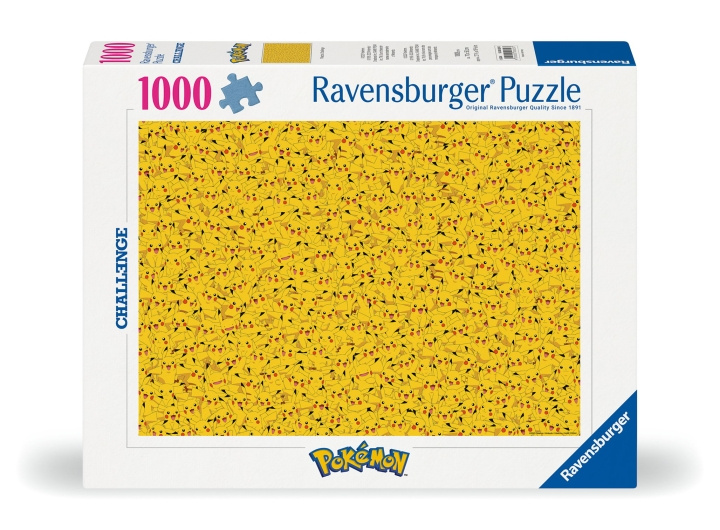 Ravensburger Puzzel Challenge Pikachu 1000p (12000829) in de groep SPORT, VRIJE TIJD & HOBBY / Hobby / Puzzel bij TP E-commerce Nordic AB (C86543)