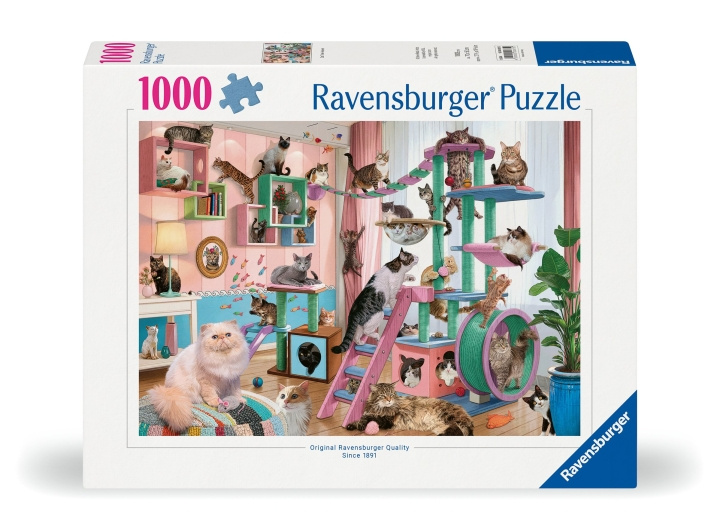 Ravensburger Puzzel Cat Tree Heaven 1000p (12000875) in de groep SPORT, VRIJE TIJD & HOBBY / Hobby / Puzzel bij TP E-commerce Nordic AB (C86549)