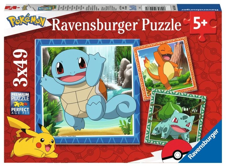 Ravensburger Pokémon 3x49p - 05586 in de groep SPEELGOED, KINDER- & BABYPRODUCTEN / Speelgoed / Kinderpuzzel bij TP E-commerce Nordic AB (C86683)