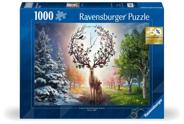 Ravensburger Puzzel Magisch Hert 1000p (12001088) in de groep SPORT, VRIJE TIJD & HOBBY / Hobby / Puzzel bij TP E-commerce Nordic AB (C86700)