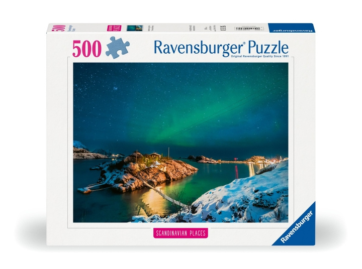 Ravensburger Puzzel Noorderlicht In Bergsfjord 500p (12000845) in de groep SPORT, VRIJE TIJD & HOBBY / Hobby / Puzzel bij TP E-commerce Nordic AB (C86746)