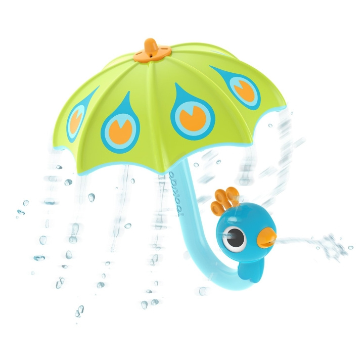 Yookidoo Fill \'N\' Rain Pauwenparaplu - Groen - (YO40223) in de groep SPEELGOED, KINDER- & BABYPRODUCTEN / Buitenspeelgoed / Badspeelgoed bij TP E-commerce Nordic AB (C87247)