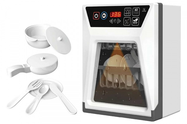 TEGOLE Vaatwasser elektrisch met accessoires (500227) in de groep SPEELGOED, KINDER- & BABYPRODUCTEN / Speelgoed / Klein huis en rollenspel bij TP E-commerce Nordic AB (C87304)