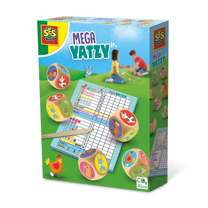 SES Creative Spel - Yatzy - Mega Junior - (S02294) in de groep SPEELGOED, KINDER- & BABYPRODUCTEN / Spelletje / Spellen voor buiten bij TP E-commerce Nordic AB (C87927)