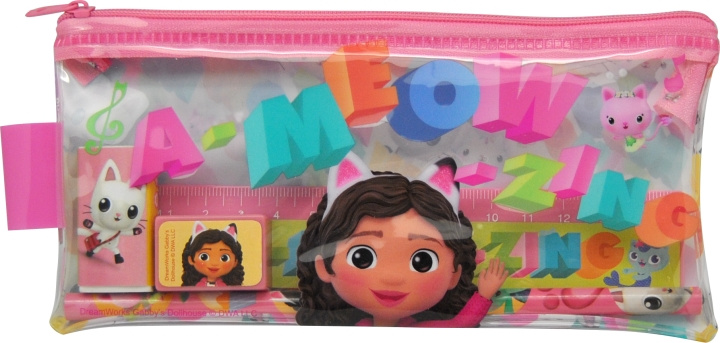 Gabby\'s Dollhouse Kids Licensing - Gevuld Transparant Etui - Gabbys Dollhouse (033708155) in de groep SPEELGOED, KINDER- & BABYPRODUCTEN / Speelgoed / Etui bij TP E-commerce Nordic AB (C89528)