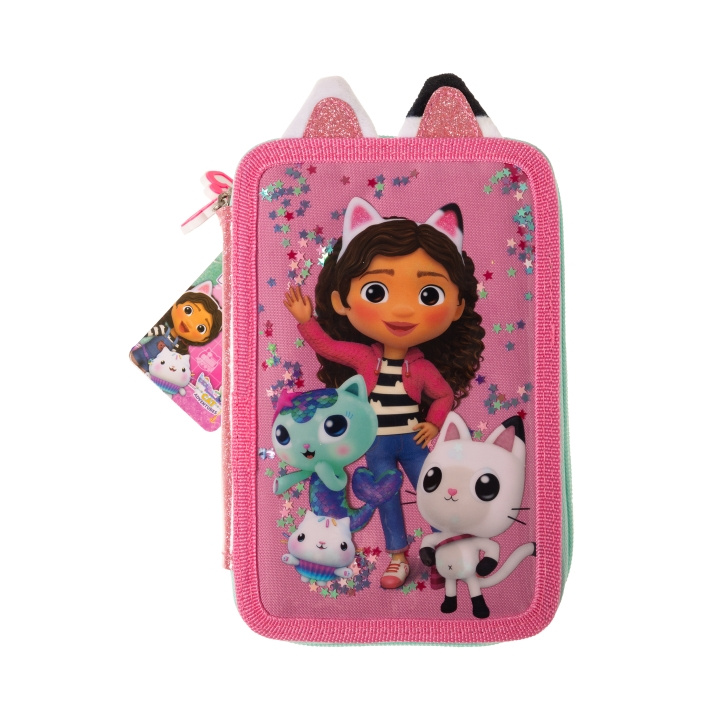 Gabby\'s Dollhouse Dubbele etui met inhoud (033708500) in de groep SPEELGOED, KINDER- & BABYPRODUCTEN / Speelgoed / Etui bij TP E-commerce Nordic AB (C89771)