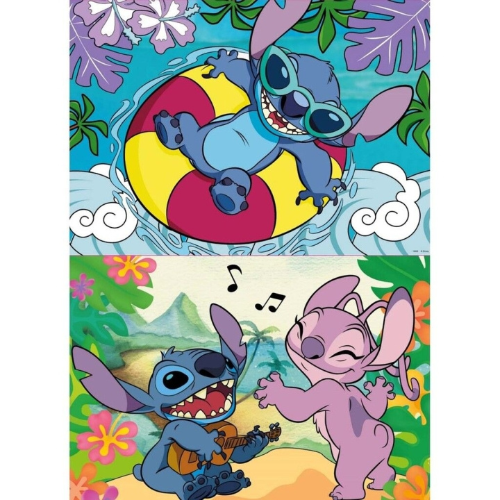 Educa 2X100 Disney Stich (80-19998) in de groep SPEELGOED, KINDER- & BABYPRODUCTEN / Speelgoed / Kinderpuzzel bij TP E-commerce Nordic AB (C89818)