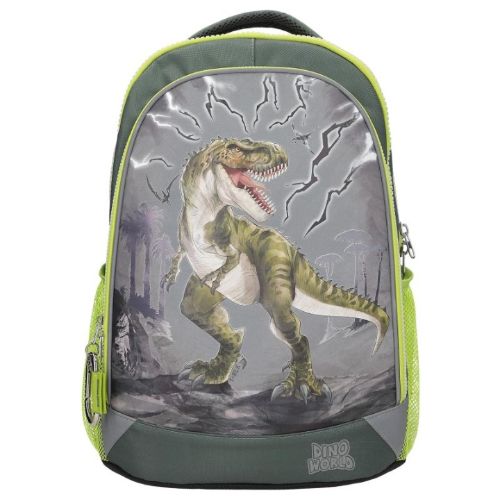 Dino World Schoolrugzak REFLECTOR ( 0411759 ) in de groep SPEELGOED, KINDER- & BABYPRODUCTEN / Reizen / Kindertassen / Rugzakken bij TP E-commerce Nordic AB (C90434)