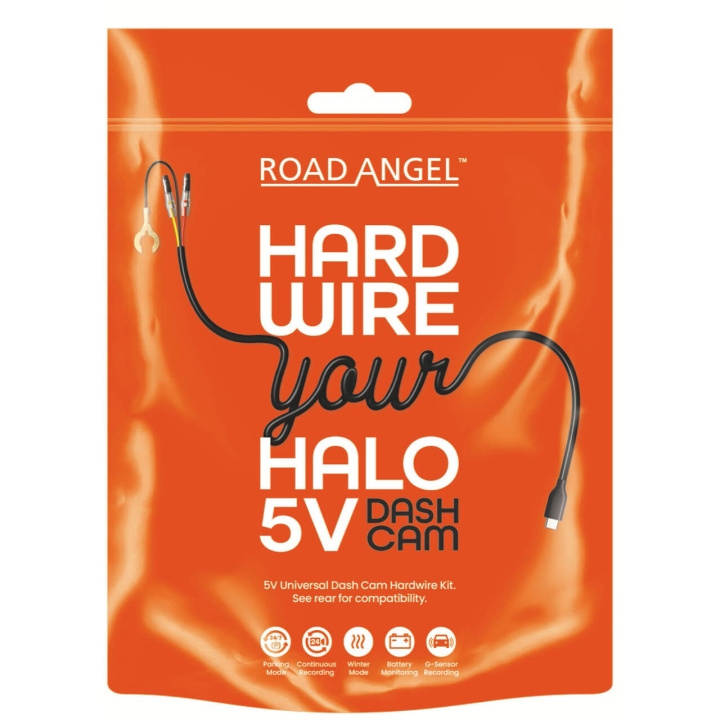 ROAD ANGEL Strömkabel-sats för Halo Guard /Ultima/Play in de groep AUTO / Autoaudio & Multimedia / Autocamera\'s, Actiecamera\'s & Accessoires / Dashcams bij TP E-commerce Nordic AB (C90712)