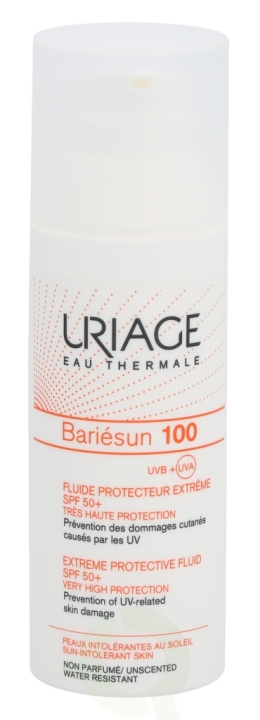 Uriage Bariesun 100 Extreme Protective Fluid SPF50+ 50 ml in de groep BEAUTY & HEALTH / Huidsverzorging / Zonnebank / Zonnebescherming bij TP E-commerce Nordic AB (C92181)