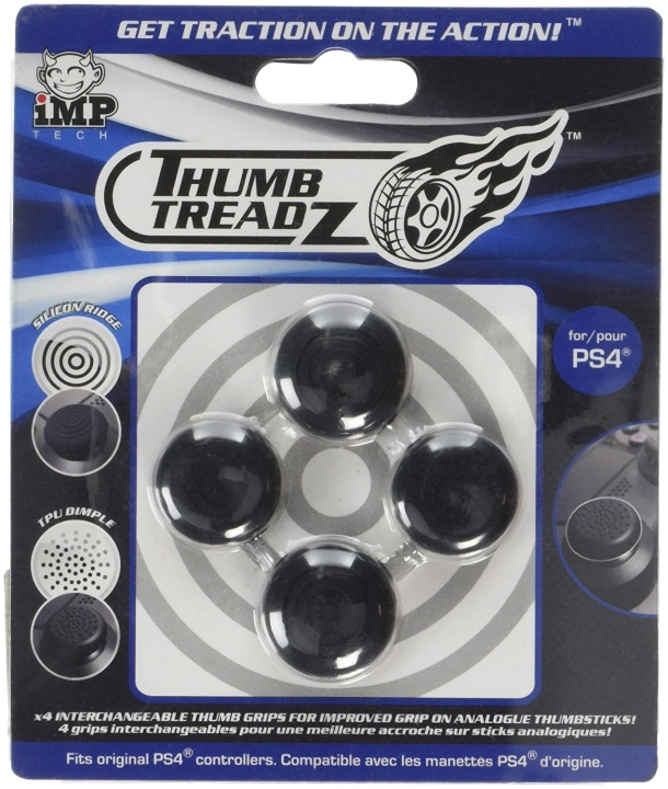 iMP TECH Trigger Treadz: Thumb Treadz 4-Pack (PS4) in de groep HOME ELECTRONICS / Spelconsoles en accessoires / Sony PlayStation 4 / Accessoires bij TP E-commerce Nordic AB (C92405)