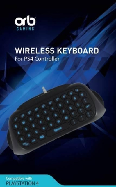 ORB Playstation 4 Bedieningspaneel Toetsenbord Blauw Zwart Verlicht in de groep HOME ELECTRONICS / Spelconsoles en accessoires / Sony PlayStation 4 / Accessoires bij TP E-commerce Nordic AB (C92416)