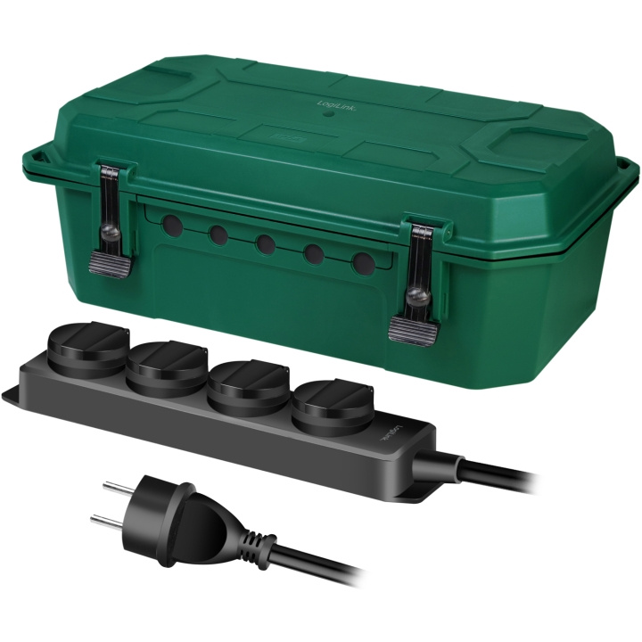 LogiLink Skyddsbox med grenuttag 4-vägs IP54 in de groep HOME ELECTRONICS / Kabels & Adapters / Kabelbeheer bij TP E-commerce Nordic AB (C93457)