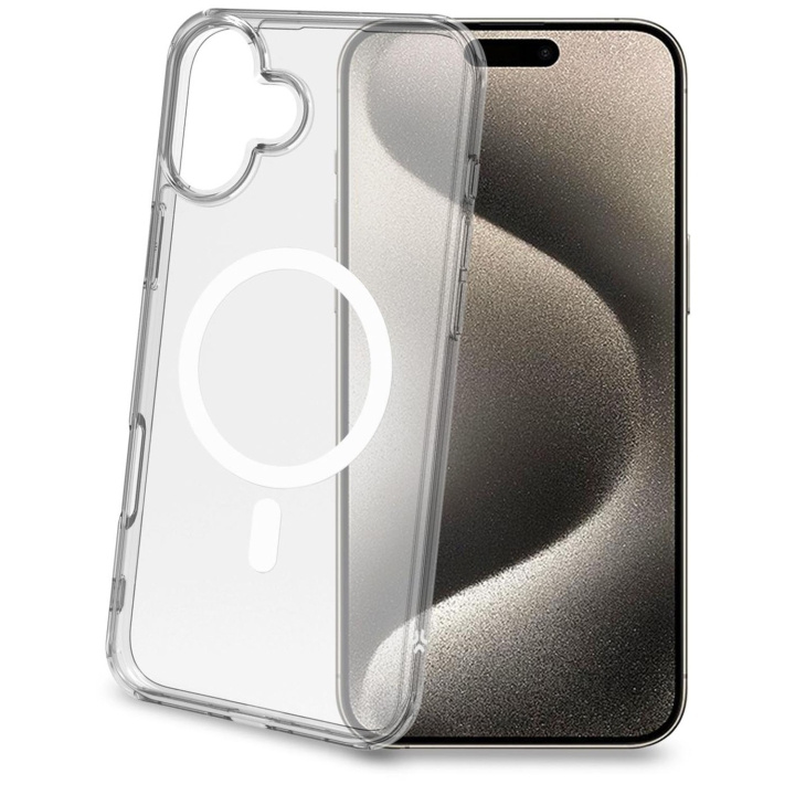 Celly Gelskinmag TPU Cover MagSafe-kompatibelt iPhone 16 Plus Transparent in de groep SMARTPHONE & TABLETS / Mobielbescherming / Apple / iPhone 16 bij TP E-commerce Nordic AB (C93503)