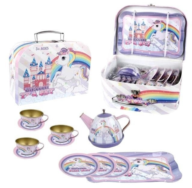 Magni Theeservies in koffer, met eenhoorn ( 3905 ) in de groep SPEELGOED, KINDER- & BABYPRODUCTEN / Speelgoed / Klein huis en rollenspel bij TP E-commerce Nordic AB (C93996)