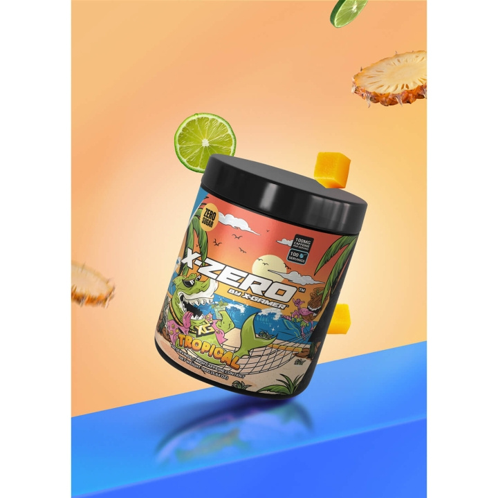X-GAMER Energidryckspulver X-Zero 160 gram Tropical in de groep COMPUTERS & RANDAPPARATUUR / GAMING / Energiedrankjes voor gamers bij TP E-commerce Nordic AB (C94707)