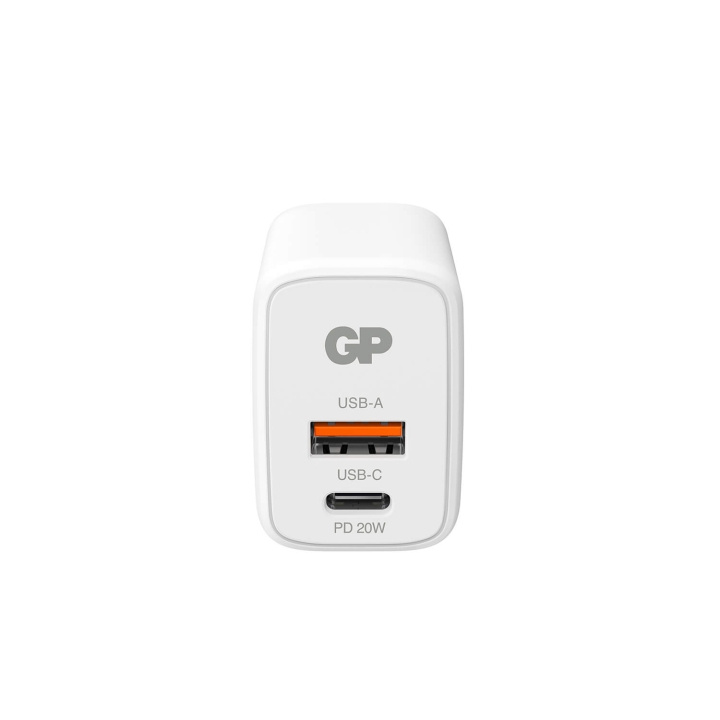GP Väggladdare WM2B PD 20W USB-A + USB-C in de groep SMARTPHONE & TABLETS / Opladers & Kabels / Wandoplader / Wandoplader Type C bij TP E-commerce Nordic AB (C94728)