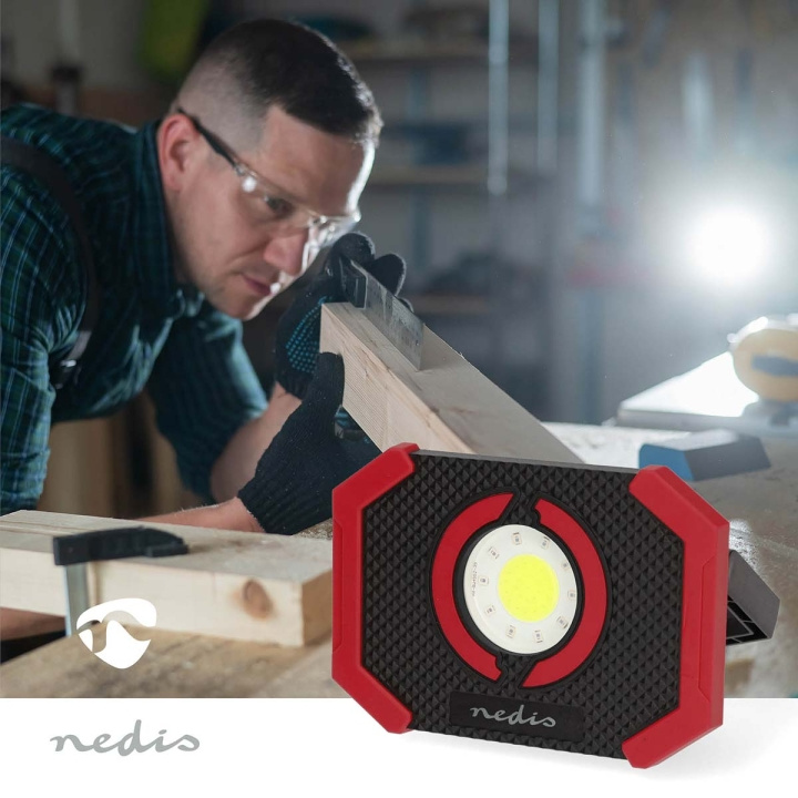 Nedis Werklamp | 10 W | Batterij Gevoed | 5 V DC | N/A | Oplaadbaar | Lichtduur: 10 u | 1000 lm | Lichtbereik: 30 m in de groep HUISHOUDEN & TUIN / Elektriciteit & Verlichting / Werkverlichting bij TP E-commerce Nordic AB (C94838)