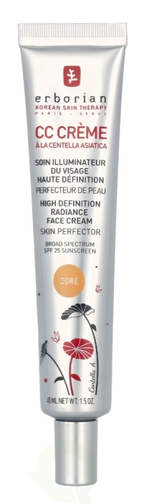 Erborian CC HD Radiance Face Cream SPF25 45 ml Dore in de groep BEAUTY & HEALTH / Huidsverzorging / Gezicht / Dagcrème bij TP E-commerce Nordic AB (C94906)