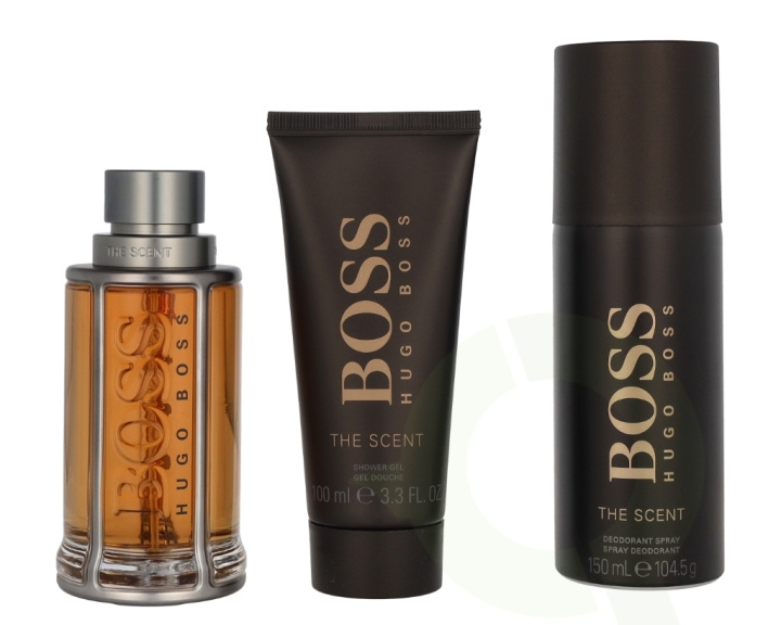 Hugo Boss Boss The Scent For Him Giftset 350 ml Edt 100ml/Deo Spray 150ml/Shower Gel 100ml in de groep BEAUTY & HEALTH / Cadeausets / Cadeausets voor hem bij TP E-commerce Nordic AB (C94972)