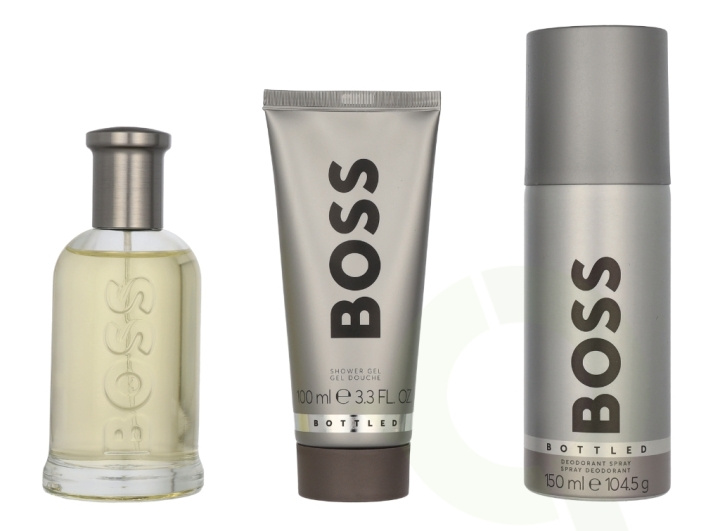Hugo Boss Bottled Giftset 350 ml Edt Spray 100ml/Shower Gel 100ml/Deo Spray 150ml in de groep BEAUTY & HEALTH / Cadeausets / Cadeausets voor hem bij TP E-commerce Nordic AB (C95014)