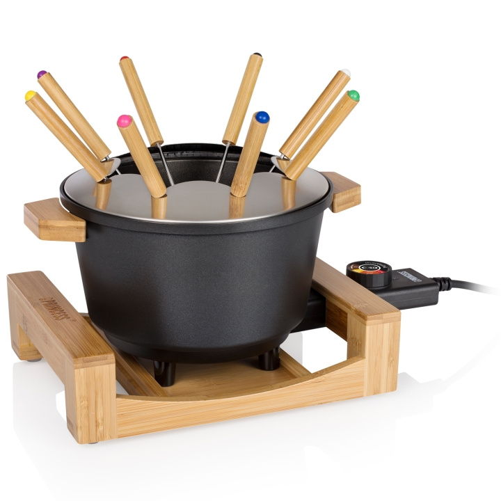 Princess Fondueset Pure Bamboo 173025 1,5l 8st pinnar in de groep HUISHOUDEN & TUIN / Huishoudelijke apparaten / Fondue bij TP E-commerce Nordic AB (C95489)
