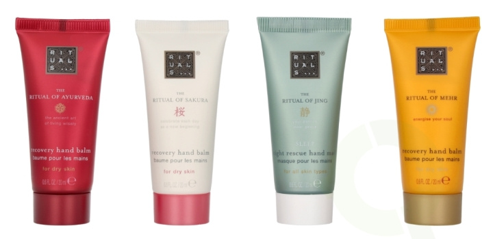 Rituals Soothing Hand Balm Set 4 x 20ml 80 ml Ayurveda/Mehr/Sakura/Jing in de groep BEAUTY & HEALTH / Manicure/pedicure / Handcrèmes bij TP E-commerce Nordic AB (C95684)