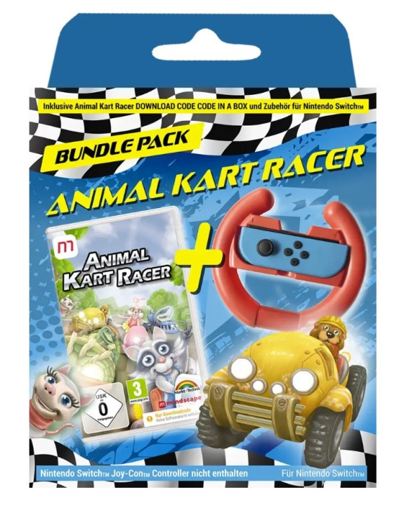 Animal Kart Racer Bundel (Code in een doos) (DE/Multi in spel) in de groep HOME ELECTRONICS / Spelconsoles en accessoires / Nintendo Switch / Games bij TP E-commerce Nordic AB (C96475)