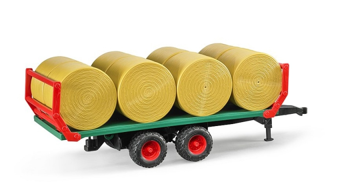 Bruder Balenaanhanger met 8 ronde balen (02220) in de groep SPEELGOED, KINDER- & BABYPRODUCTEN / Speelgoed / Speelgoedauto\'s bij TP E-commerce Nordic AB (C97207)