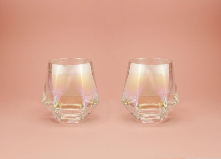 Winkee Diamanten glazen set van 2 - Glas in de groep SPORT, VRIJE TIJD & HOBBY / Leuke dingen / Handige spullen bij TP E-commerce Nordic AB (C99112)