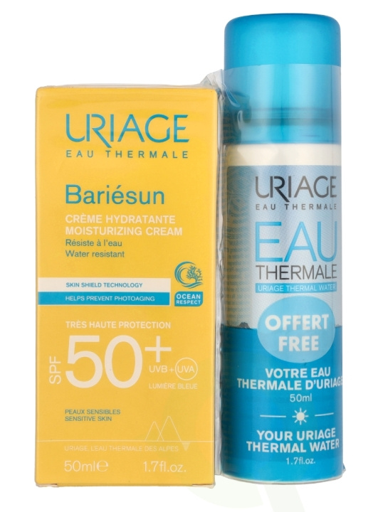 Uriage Eau Thermale Bariesun Duo Set SPF50+ 100 ml Moisturizing Cream 50ml/Gift Eau Thermal Water Spray 50ml in de groep BEAUTY & HEALTH / Huidsverzorging / Zonnebank / Zonnebescherming bij TP E-commerce Nordic AB (C99880)
